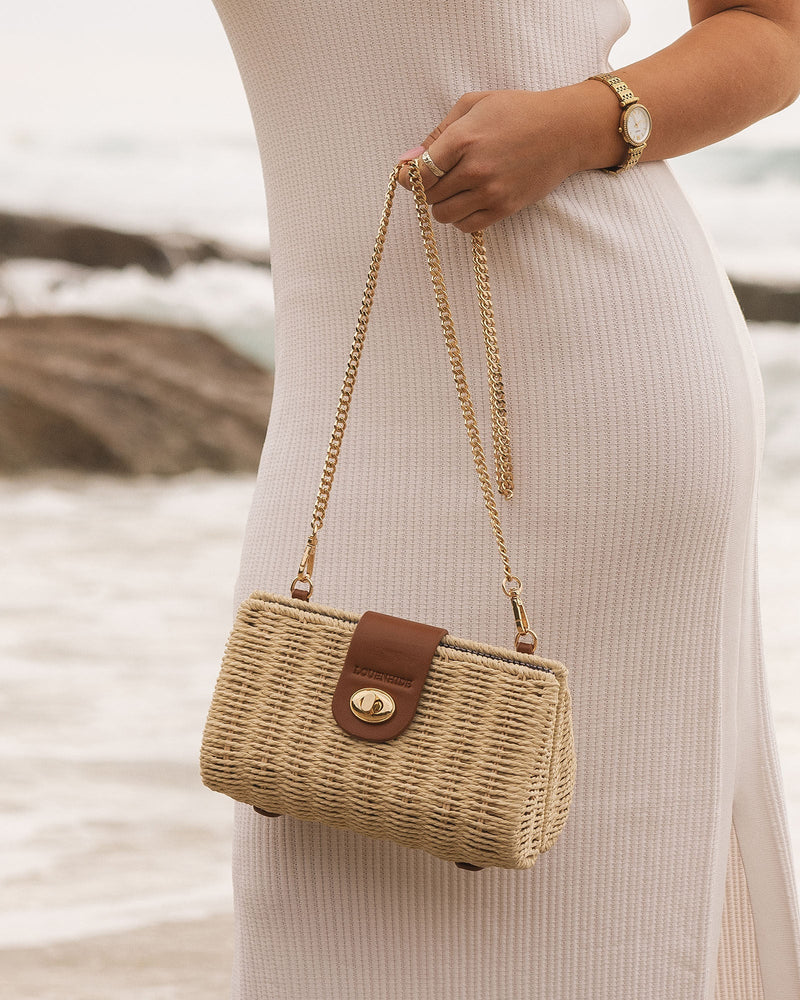 Ophelia Raffia Crossbody Bag