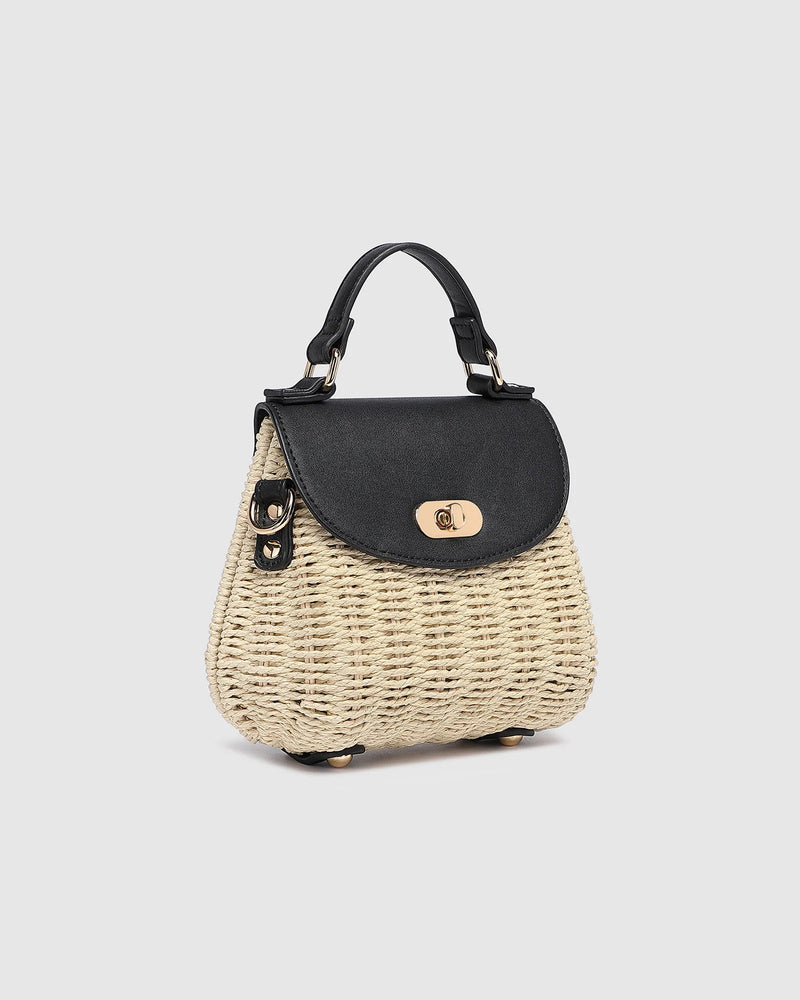 Sandy Raffia Crossbody Bag