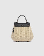 Sandy Raffia Crossbody Bag