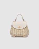 Sandy Raffia Crossbody Bag