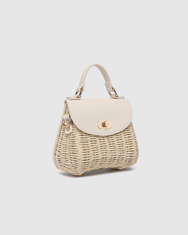 Sandy Raffia Crossbody Bag