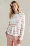 Minnie Top - Peach/White Stripe