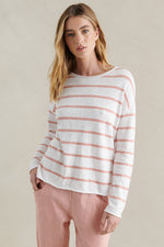 Minnie Top - Peach/White Stripe