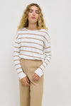 Minnie Top - Taupe Stripe