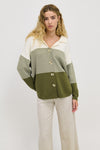 Stripe Knit Shirt - Khaki