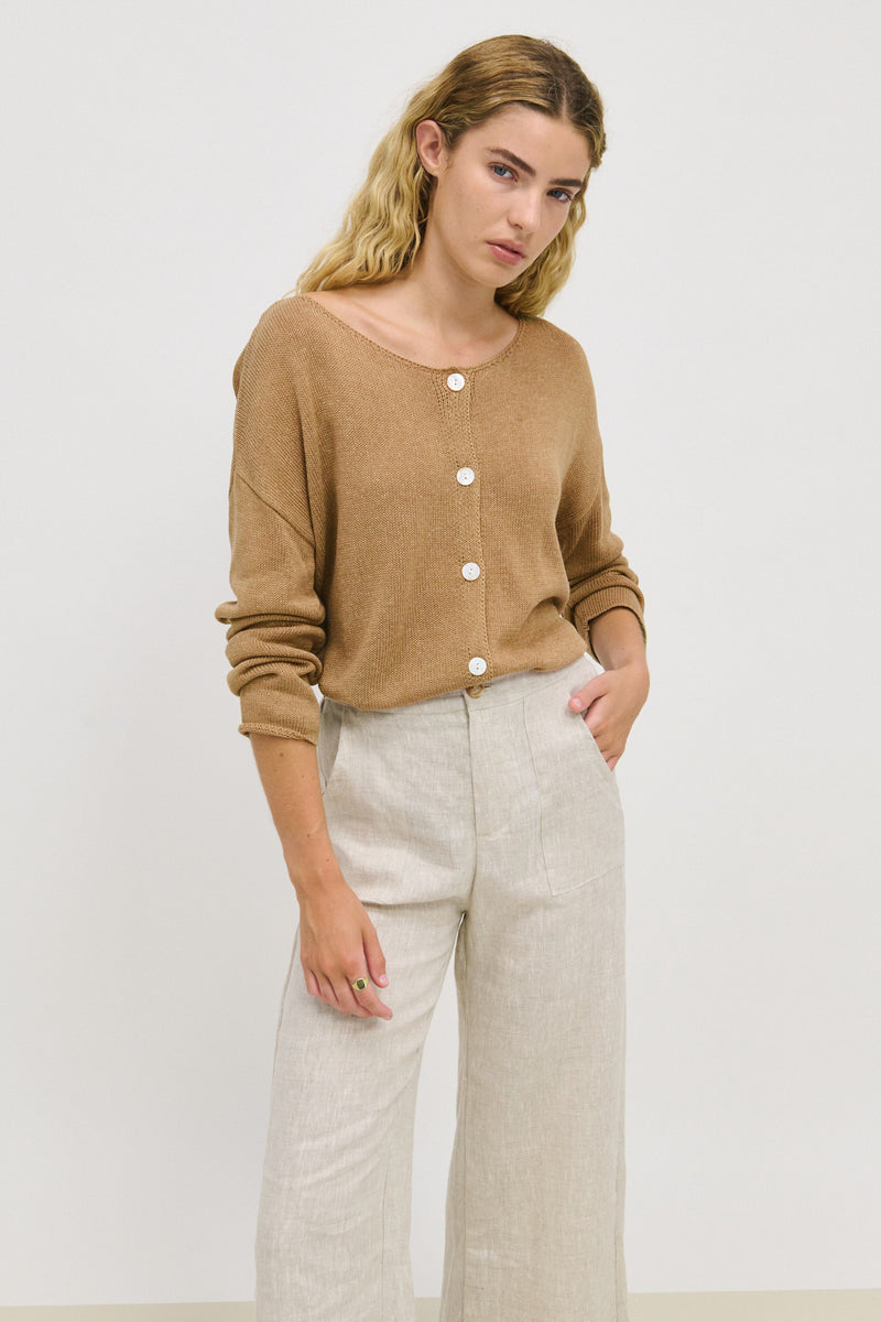 Chloe Cardigan - Taupe