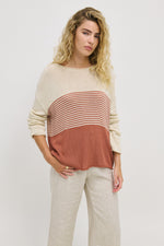 Emma Stripe Knit - Terracotta