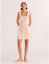 DAHLIA DENIM PANEL MINI DRESS