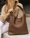 Gabby Woven Shoulder Bag