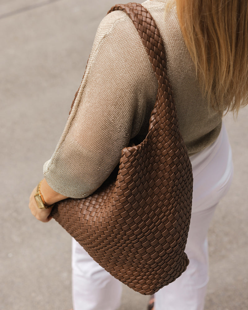 Gabby Woven Shoulder Bag