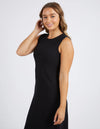 Amelie Rib Dress - Black