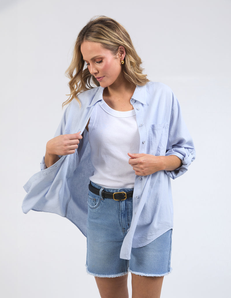 Carrie Shirt - Subdued Blue