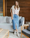 Scout Midi Skirt - Light Blue