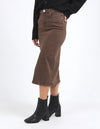 Scout Midi Skirt - Chocolate