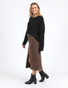 Scout Midi Skirt - Chocolate