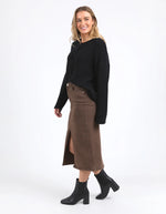 Scout Midi Skirt - Chocolate