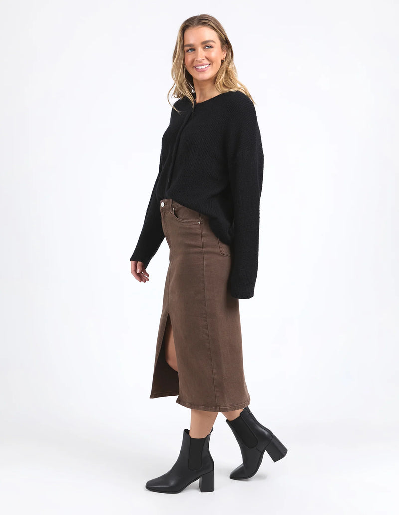 Scout Midi Skirt - Chocolate