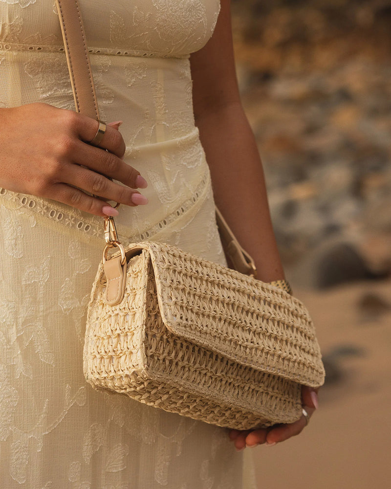 Freya Raffia Crossbody Bag