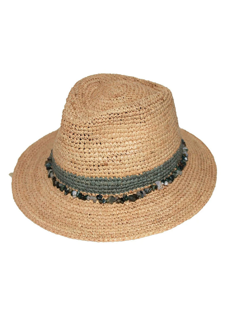 Christine Raffia Fedora