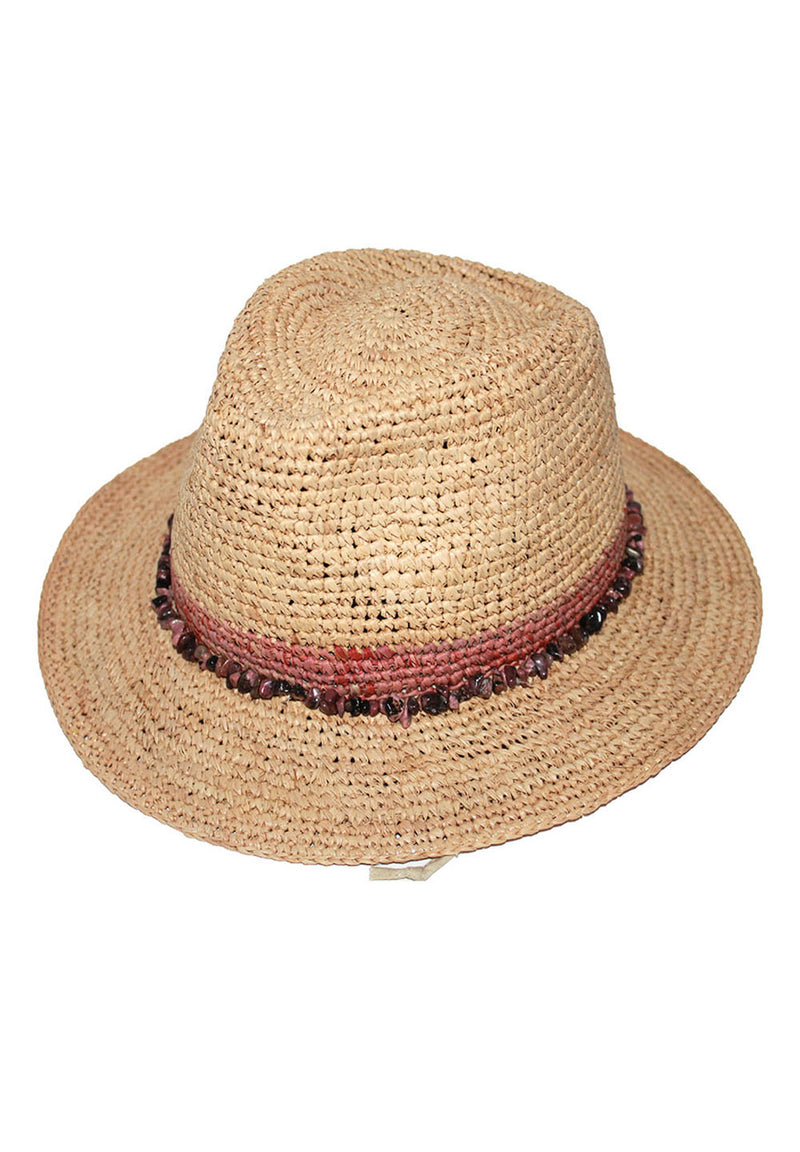 Christine Raffia Fedora