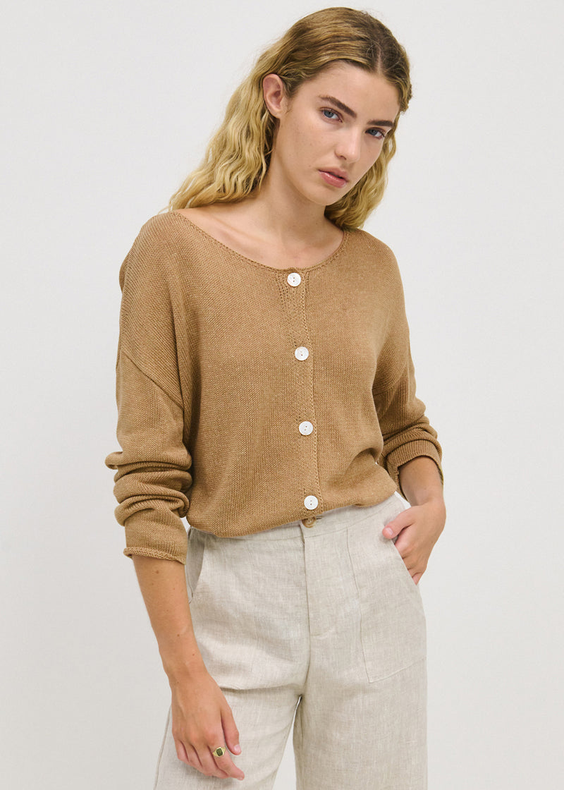 Chloe Cardigan - Taupe