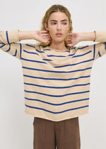Minnie Top - Blonde / Regatta Blue