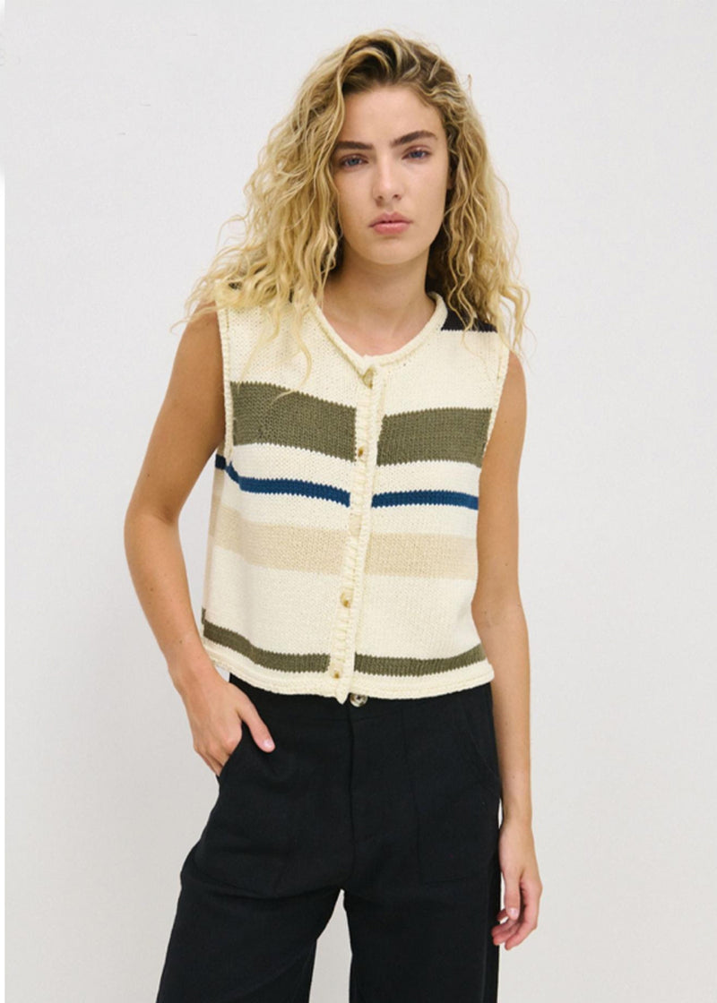 Stripe Raya Vest