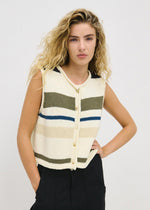 Stripe Raya Vest