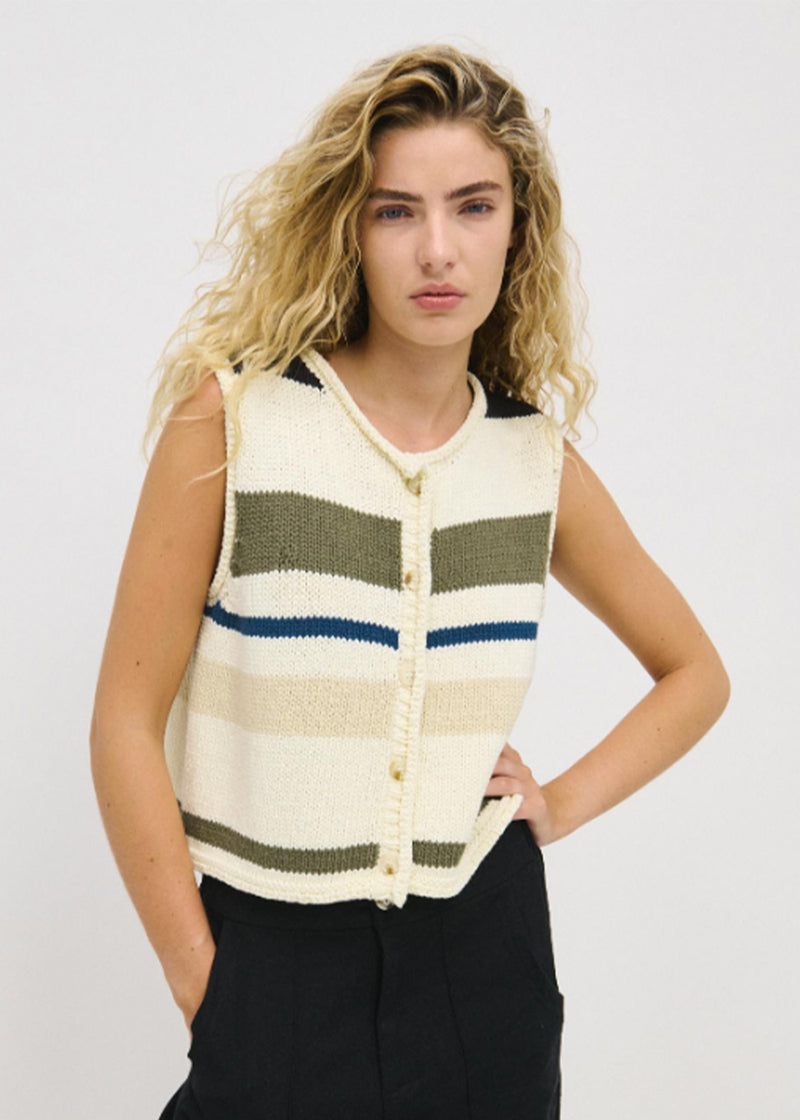 Stripe Raya Vest