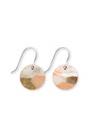 Kiasmin 2 Sunset Small Circle Drop Earrings