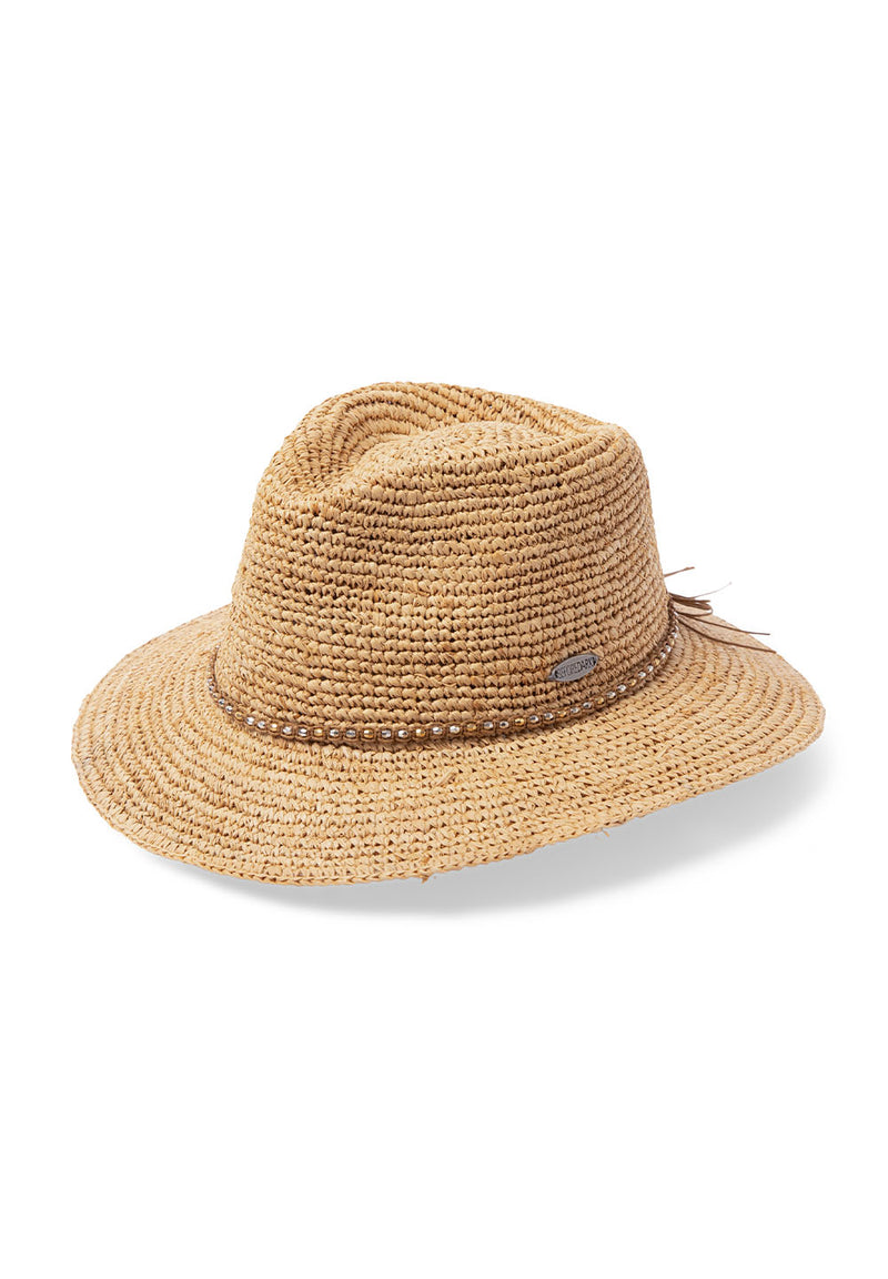 Magdalena Raffia Fedora