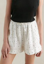 Polka Dot Short - White