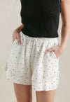 Polka Dot Short - White