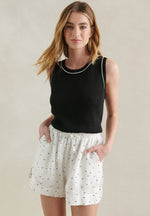 Polka Dot Short - White