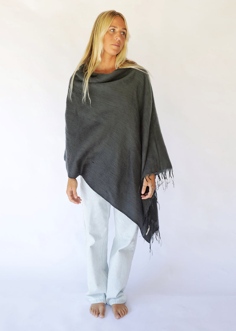 Poncho - Charcoal