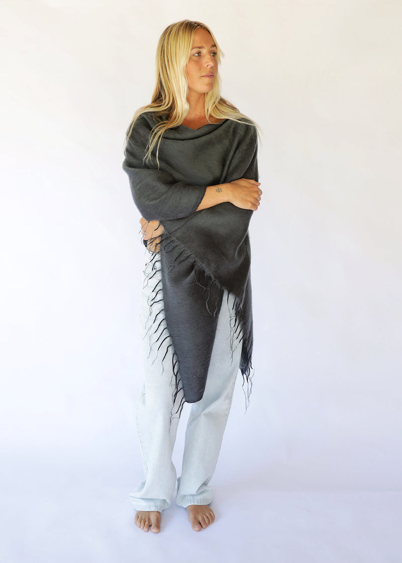 Poncho - Charcoal