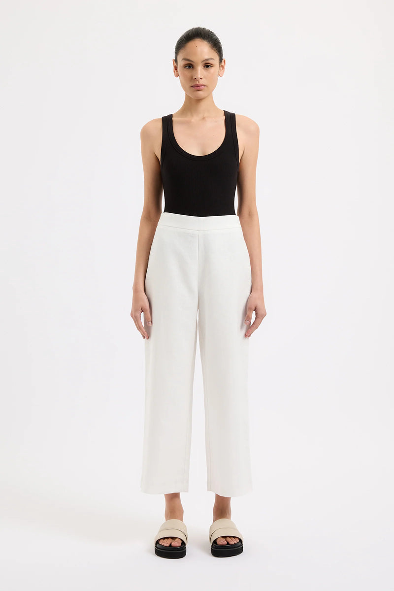 Thilda linen Culotte - White