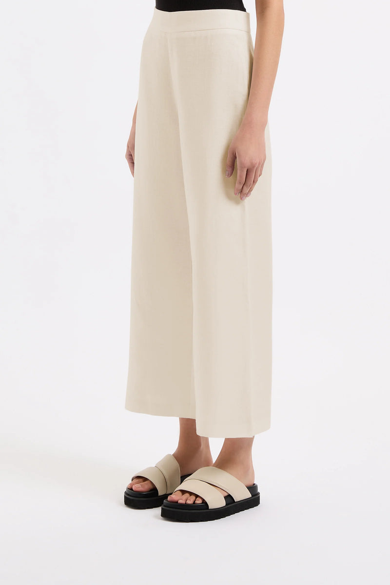 Thilda Linen Culotte - Natural