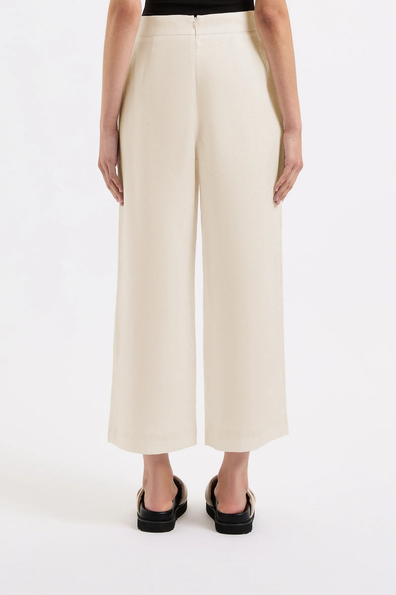 Thilda Linen Culotte - Natural