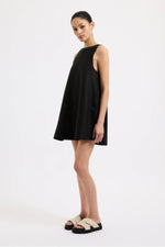 Nemi Linen Dress - Black