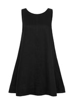 Nemi Linen Dress - Black