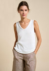 Scoop Spring Tank - White