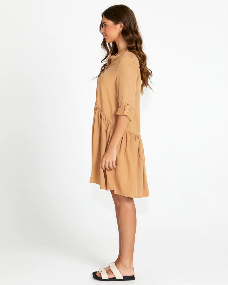 Willow Shirt Dress - Tan