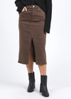 Scout Midi Skirt - Chocolate
