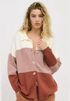 Stripe Knit Shirt - Terracotta