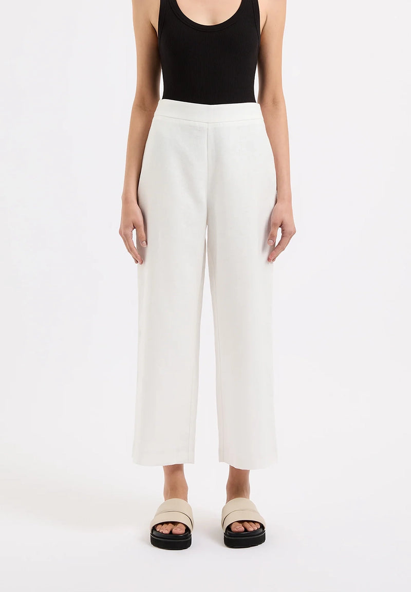 Thilda linen Culotte - White