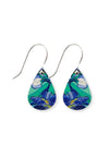 Van Gogh Irises Mini Tear Drop Earrings