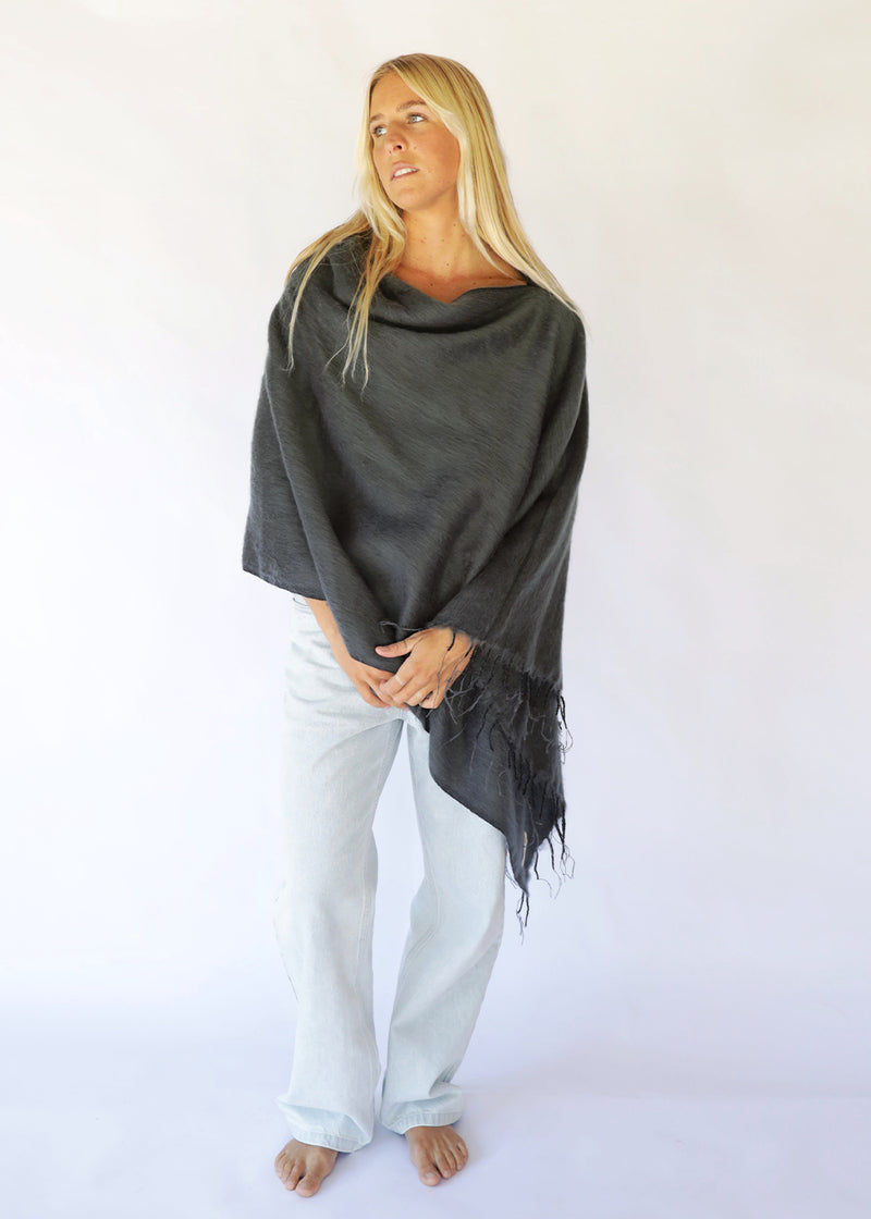 Poncho - Charcoal