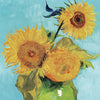 Van Gogh Sunflowers Layered Classic Bell Hoop Pack Earrings