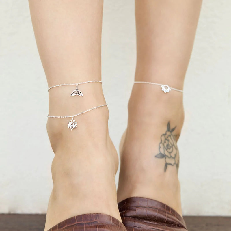 White Lotus Anklet